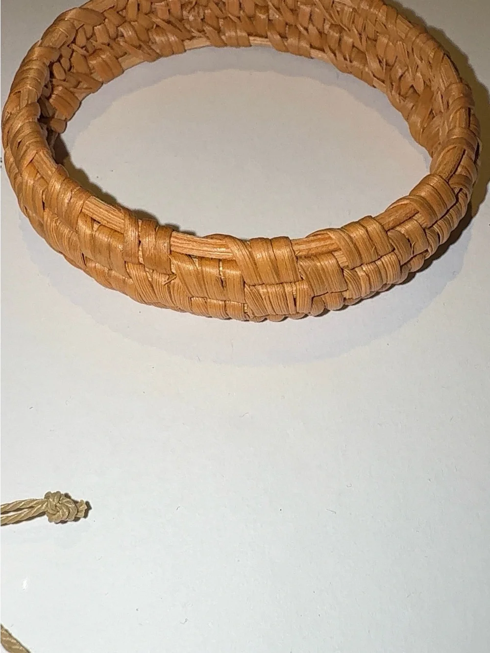 Boho Beach Bracelet Set Shell and Natural Woven Raffia Bracelet